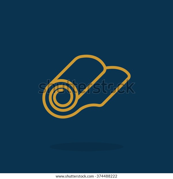 roll wallpaper icon stock vector royalty free 374488222 shutterstock