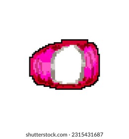 roll yarn wool game pixel art retro vector. bit roll yarn wool. old vintage illustration