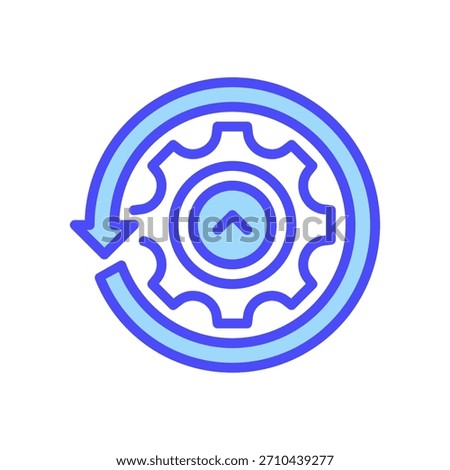 Rollback Line Icon, Outline Symbol for Version Reversion, System Restore, Undo Action, History Recovery, and Previous State. Vector Sign Icon.