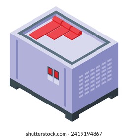 Rolled apparatus icon isometric vector. Sweet food taco. Stir fried
