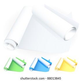 Rolled blueprints