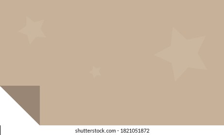 Rolled brown paper with stars