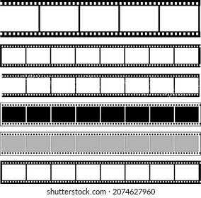 rolled film for the camera, contour black and white