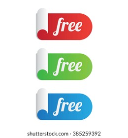 Rolled Free Sticker Labels