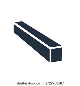 Rolled Metal Products Vector Icon on white background. Stock icon