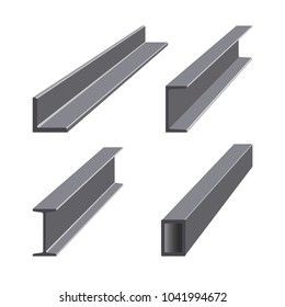 Rolled metal products. Vector illustration isolated on white background