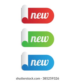 Rolled New Sticker Labels