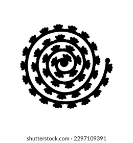 Rolled Paper Flower. 3d paper cut template Vector Illustration. silhouettes for scrapbooking, crafting. Home decor, greeting card Paper Cut Template  Floral black silhouettes for plotter cutting. 