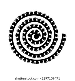 Rolled Paper Flower. 3d paper cut template Vector Illustration. silhouettes for scrapbooking, crafting. Home decor, greeting card Paper Cut Template  Floral black silhouettes for plotter cutting. 