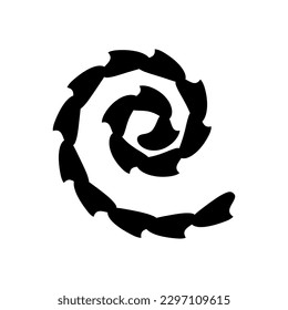 Rolled Paper Flower. 3d paper cut template Vector Illustration. silhouettes for scrapbooking, crafting. Home decor, greeting card Paper Cut Template  Floral black silhouettes for plotter cutting. 