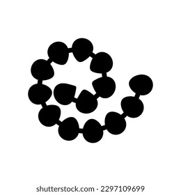 Flor de papel rodante. Plantilla de corte de papel 3d Ilustración vectorial. siluetas para la raspadura, la artesanía. Decoración casera, tarjeta de bienvenida Plantilla de corte de papel Silhouettes de color negro floral para el corte de trazos. 