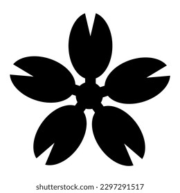 Rolled Paper Flower. 3d paper cut template Vector Illustration. silhouettes for scrapbooking, crafting. Home decor, greeting card Paper Cut Template  Floral black silhouettes for plotter cutting. 