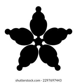 Rolled Paper Flower. 3d paper cut template Vector Illustration. silhouettes for scrapbooking, crafting. Home decor, greeting card Paper Cut Template Floral black silhouettes for plotter cutting Cricut