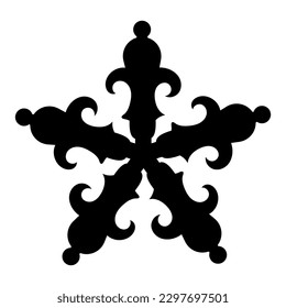 Rolled Paper Flower. 3d paper cut template Vector Illustration. silhouettes for scrapbooking, crafting. Home decor, greeting card Paper Cut Template Floral black silhouettes for plotter cutting Cricut