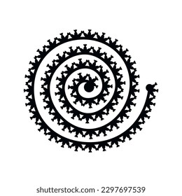 Rolled Paper Flower. 3d paper cut template Vector Illustration. silhouettes for scrapbooking, crafting. Home decor, greeting card Paper Cut Template Floral black silhouettes for plotter cutting Cricut