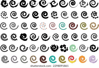 Rolled Paper Flower. 3d paper cut template Vector Illustration. silhouettes for scrapbooking, crafting. Home decor, greeting card Paper Cut Template  Floral black silhouettes for plotter cutting.