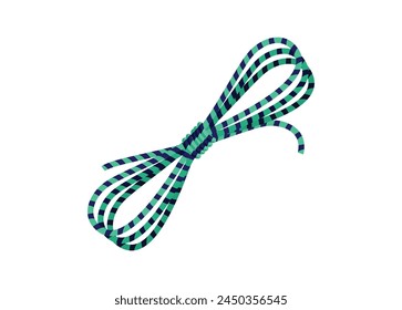 Rolled rope. Simple flat illustration.