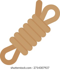 Rolled Rope Vector Icon Illustration