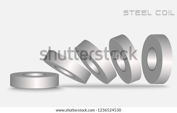 Rolled Steel Coils Falling Down Accidents Stock Vector (Royalty Free ...