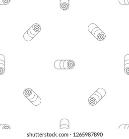 Rolled Towel Icon. Outline Illustration Of Rolled Towel Vector Icon For Web Design Isolated On White Background