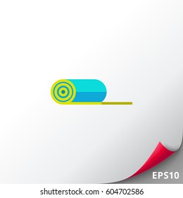 Rolled Yoga Mat Icon