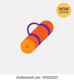 Rolled-up tourist mat