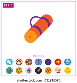 Rolled-up tourist mat