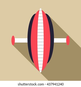 Roller for abdomen icon, flat style
