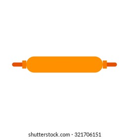 Roller, baking, wooden icon vector image. Can also be used for household objects. Suitable for use on web apps, mobile apps and print media.