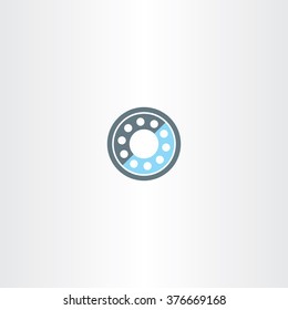 Roller Bearing Vector Icon Symbol Design