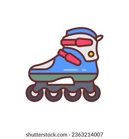 Roller Blade icon in vector. Illustration
