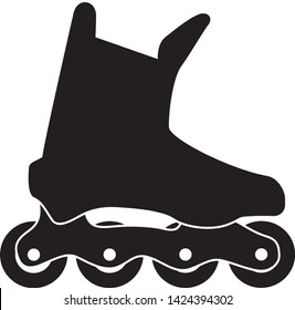 Roller blade shoe. Roller skates vector illustration