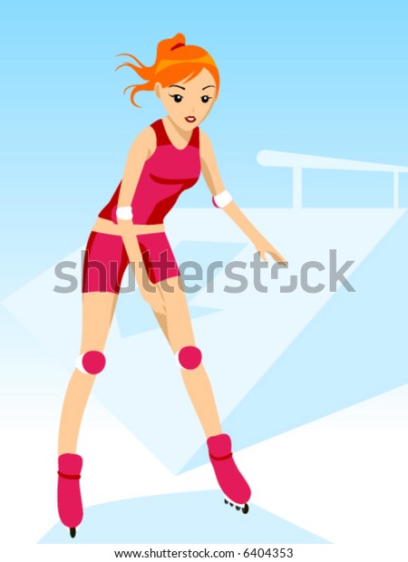 Roller Blades Vector Stock Vector (Royalty Free) 6404353