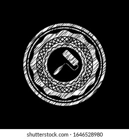 icono de roller con textura de pizarra