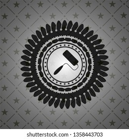 roller brush icon inside dark badge