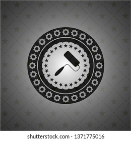roller brush icon inside dark badge