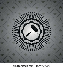 roller brush icon inside dark badge
