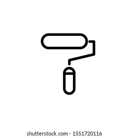 roller brush icon icon outline style template. Trendy style, vector eps 10