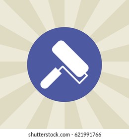 roller brush icon. sign design. background