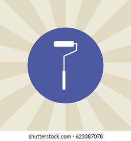 roller brush icon. sign design. background