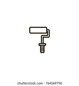 roller brush icon. sign design