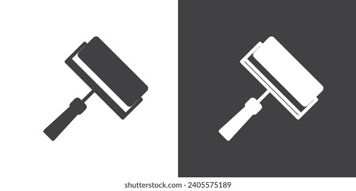 Roller brush icon, Simple Paint tools icon. Roller brush icon vector illustration.