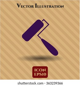 Roller brush icon or symbol