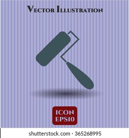 Roller brush icon or symbol