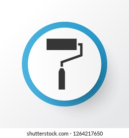 Roller brush icon symbol. Premium quality isolated paint element in trendy style.