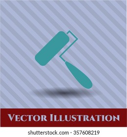 Roller brush icon vector illustration