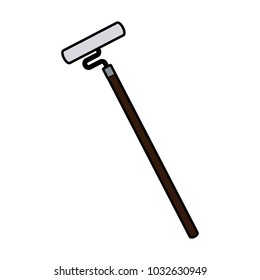 roller brush paint equipment construction icon