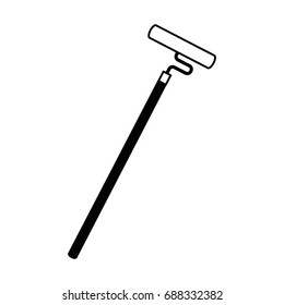 roller brush paint equipment construction icon