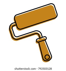 roller brush paint repair tool