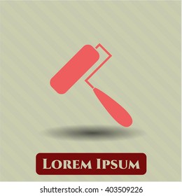 Roller brush symbol